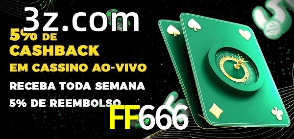 Promoções do cassino ao Vivo FF666